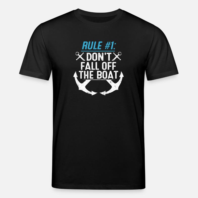 Ne tombe pas du bateau - T-shirt bio CREATOR Stanley/Stella Unisexe - noir