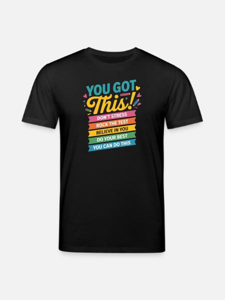 Du Packst Das Motivationsbanner - Stanley/Stella Unisex Bio-T-Shirt CREATOR - Schwarz
