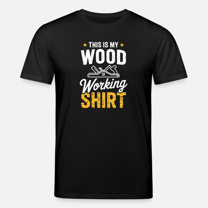 This Woodworking Shirt - Stanley/Stella Unisex Bio-T-Shirt CREATOR  - Schwarz