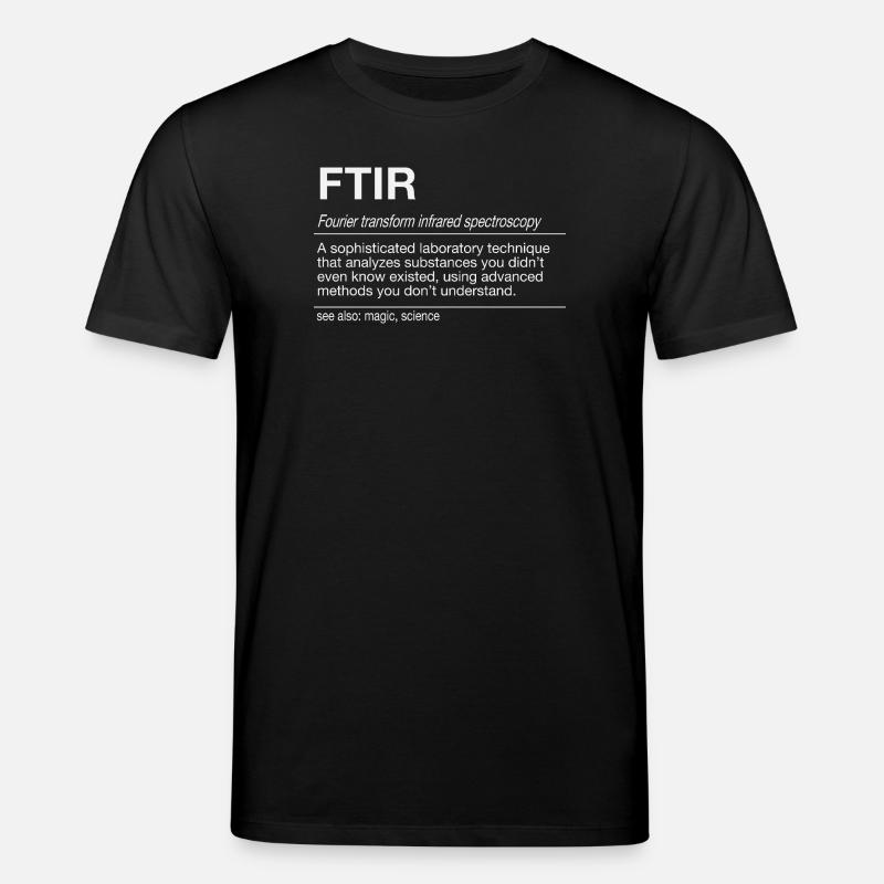 Spectromètre d’analyse par spectroscopie FTIR - T-shirt bio CREATOR Stanley/Stella Unisexe - noir