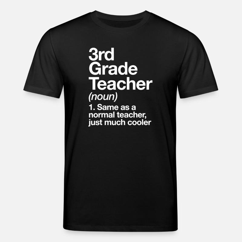 3. Klasse-Lehrer Humor-Tee - Stanley/Stella Unisex Bio-T-Shirt CREATOR  - Schwarz