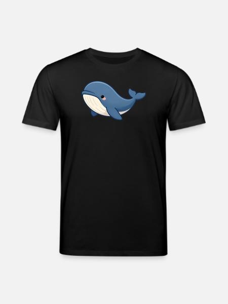 Wal Walrettung Tierschutz Meeresbiologie - Stanley/Stella Unisex Bio-T-Shirt CREATOR  - Schwarz