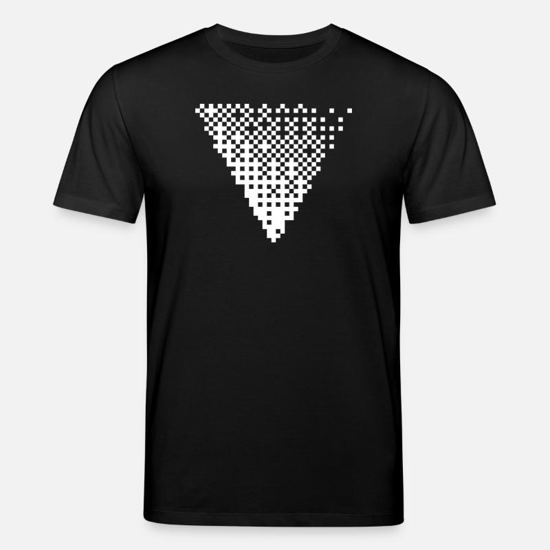 Grille triangulaire de pixels à demi-tons - T-shirt bio CREATOR Stanley/Stella Unisexe - noir
