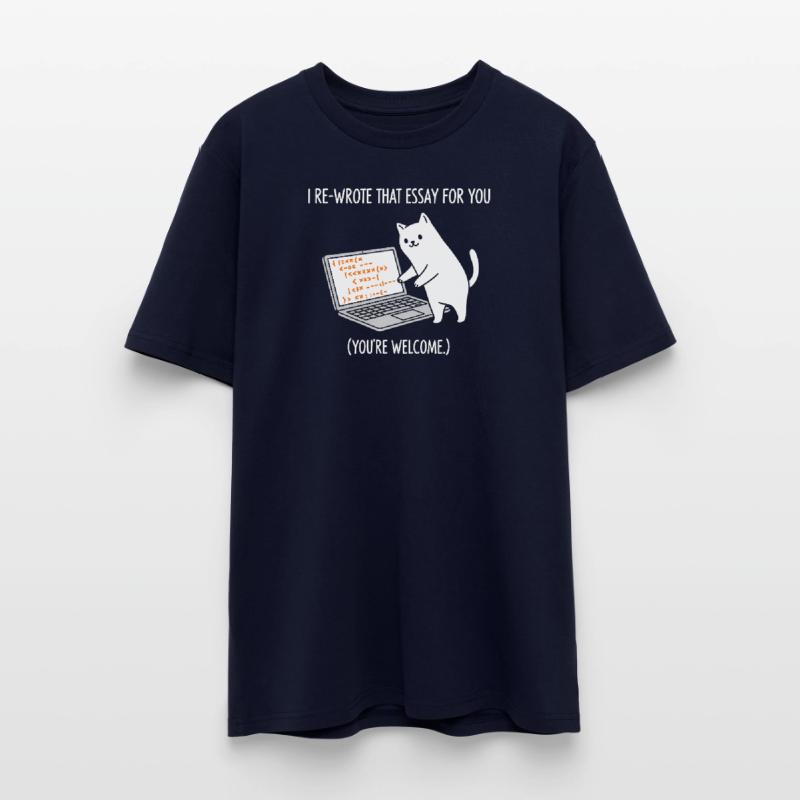 Code cat explains tasks Stanley/Stella CREATOR Unisex Organic T-Shirt