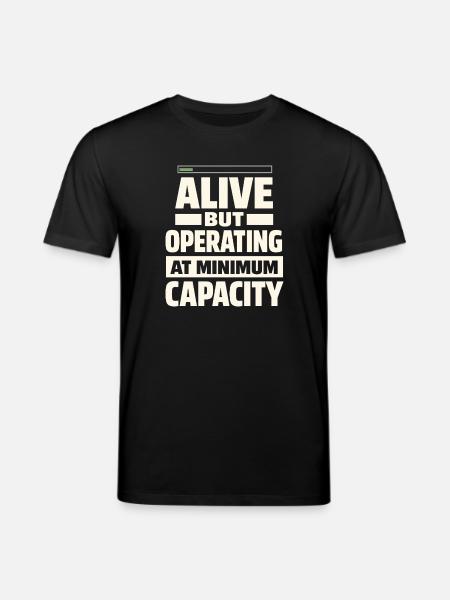 Burnt-out millennial, tired adult, - Stanley/Stella CREATOR Unisex Organic T-Shirt - black
