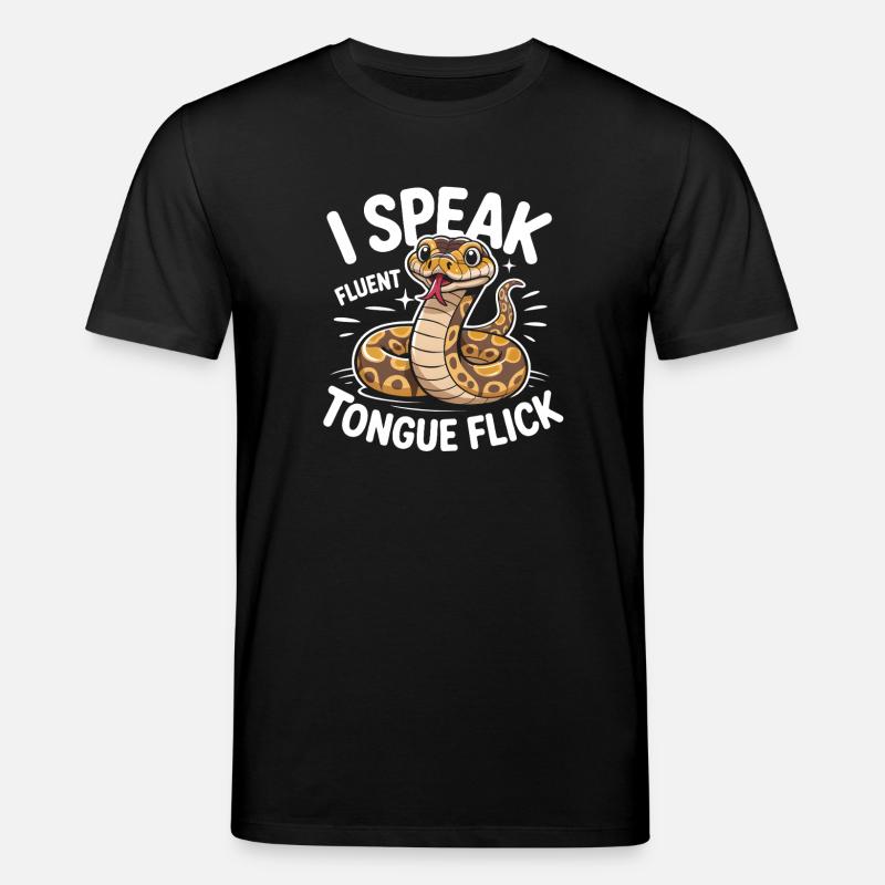 Langue Fluide | Humour du Python Roi - T-shirt bio CREATOR Stanley/Stella Unisexe - noir