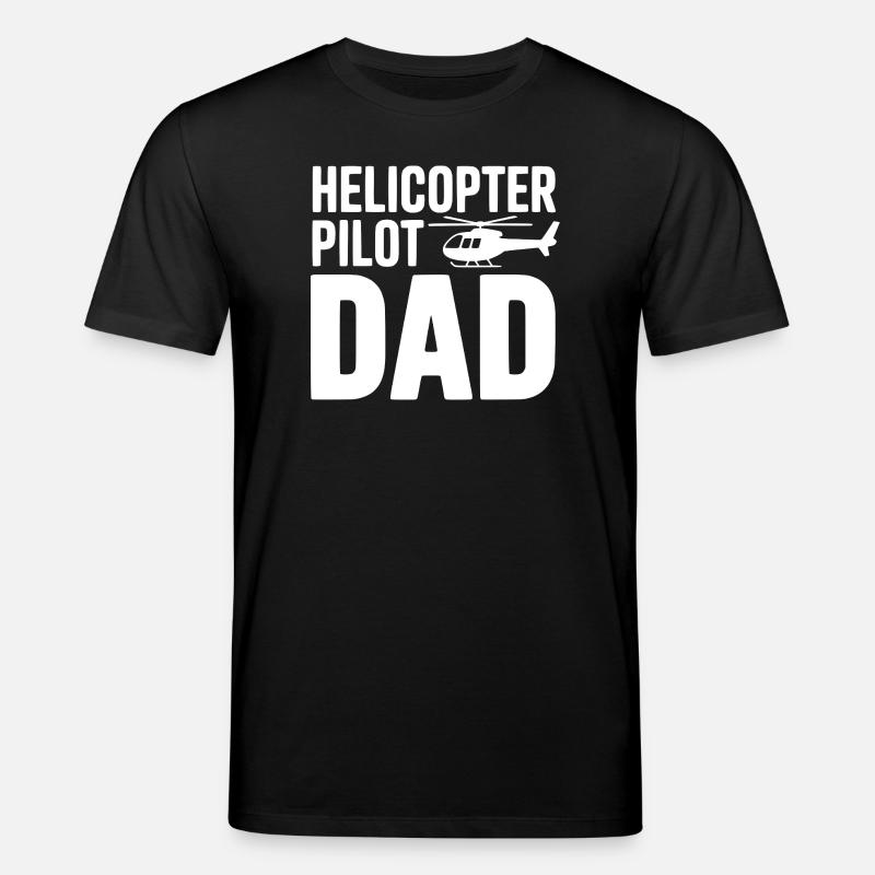 Hubschrauberpilot-Vater - Stanley/Stella Unisex Bio-T-Shirt CREATOR  - Schwarz