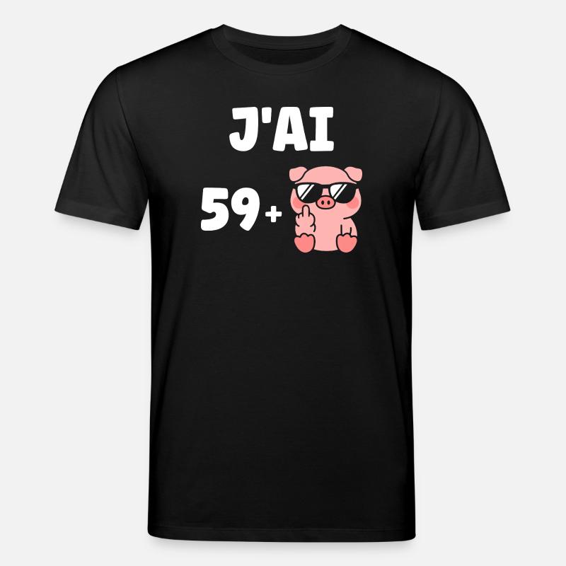 60 Jahre - Stanley/Stella Unisex Bio-T-Shirt CREATOR  - Schwarz
