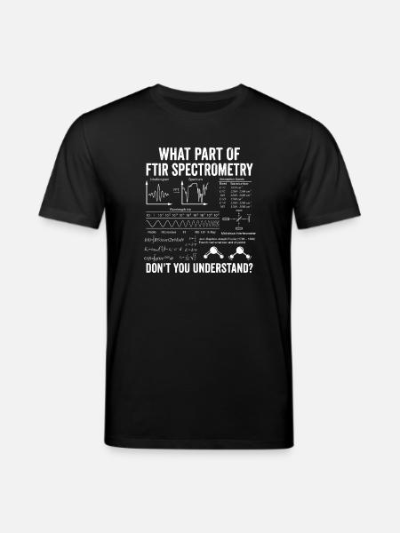 FTIR Infrared Spectroscopy Fourier Chemistry - Stanley/Stella CREATOR Unisex Organic T-Shirt - black