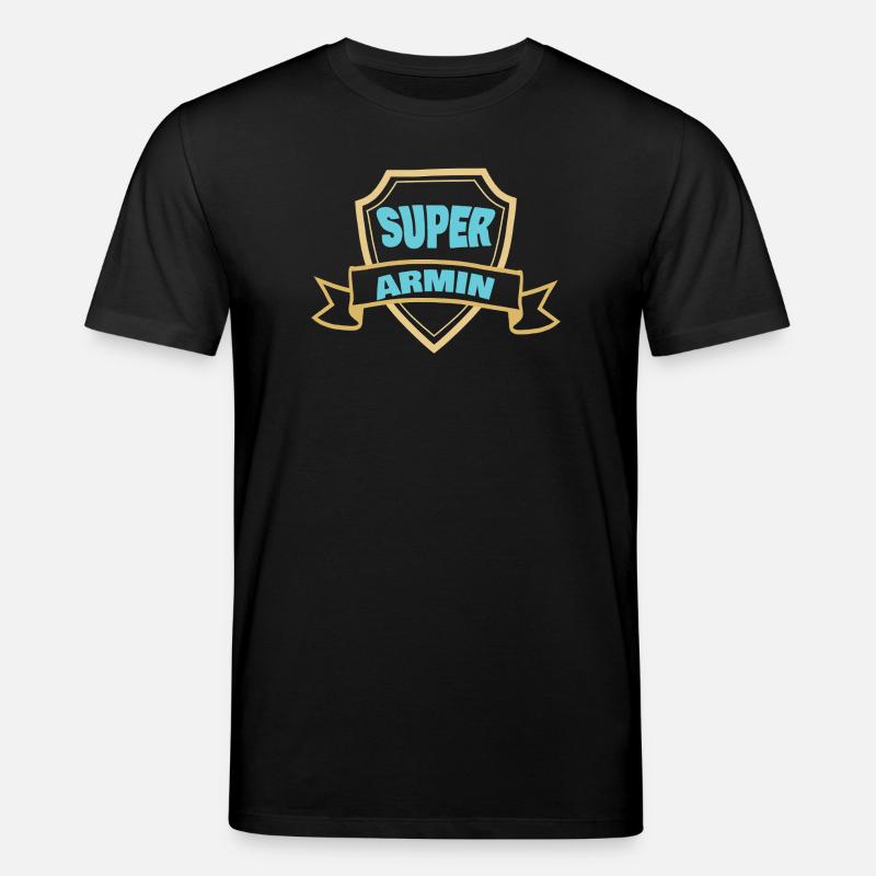 Insigne de Bouclier Super Armin - T-shirt bio CREATOR Stanley/Stella Unisexe - noir
