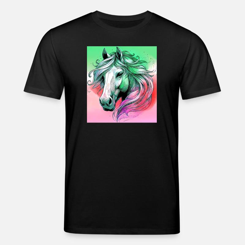 Pferd - Stanley/Stella Unisex Bio-T-Shirt CREATOR  - Schwarz