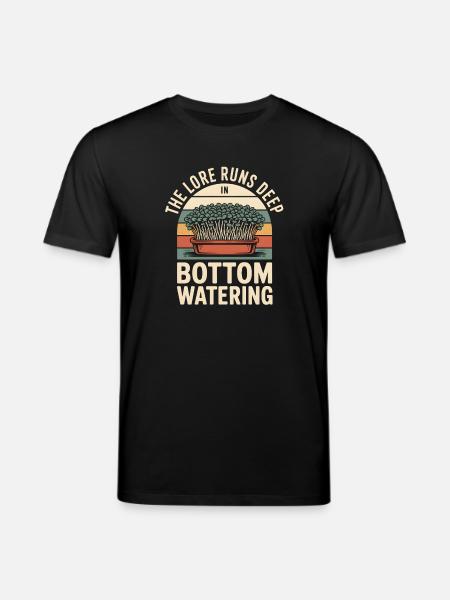 Water from below | Microgreens Insider - Stanley/Stella CREATOR Unisex Organic T-Shirt - black