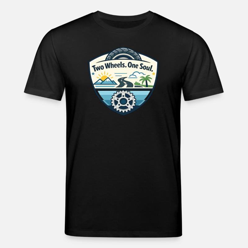Zwei Räder, Eine Seele - Stanley/Stella Unisex Bio-T-Shirt CREATOR  - Schwarz
