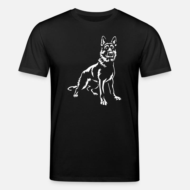 German Shepherd "Black Edition" - Stanley/Stella CREATOR Unisex Organic T-Shirt - black