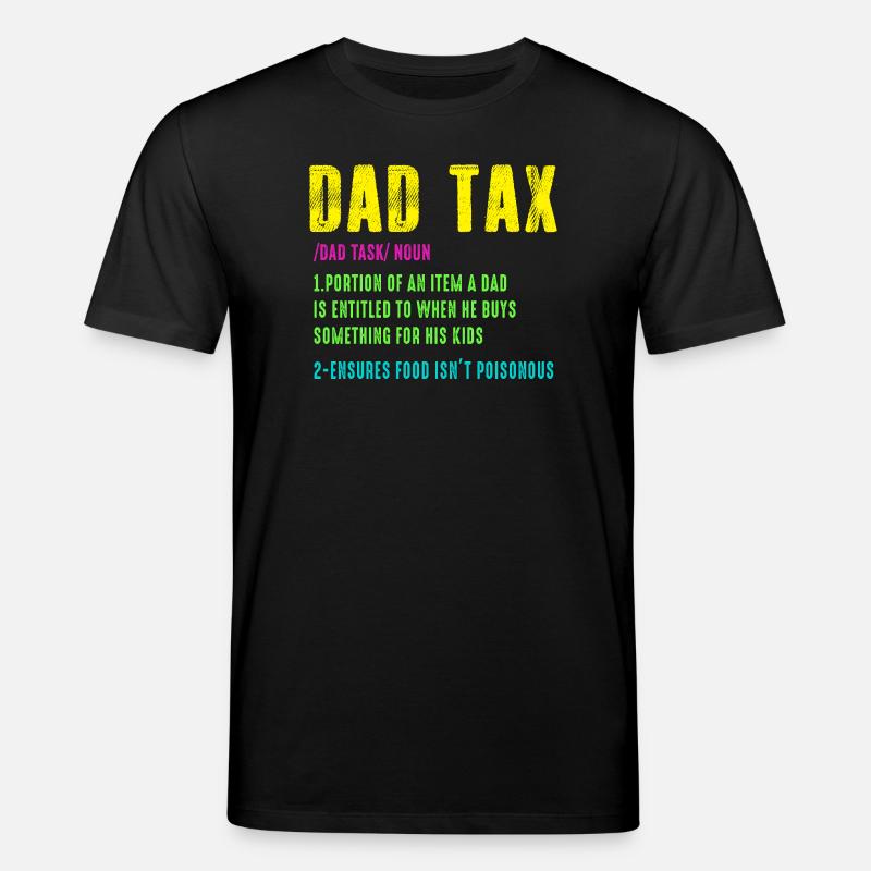 Papa Steuer Neon Humor Tee - Stanley/Stella Unisex Bio-T-Shirt CREATOR  - Schwarz