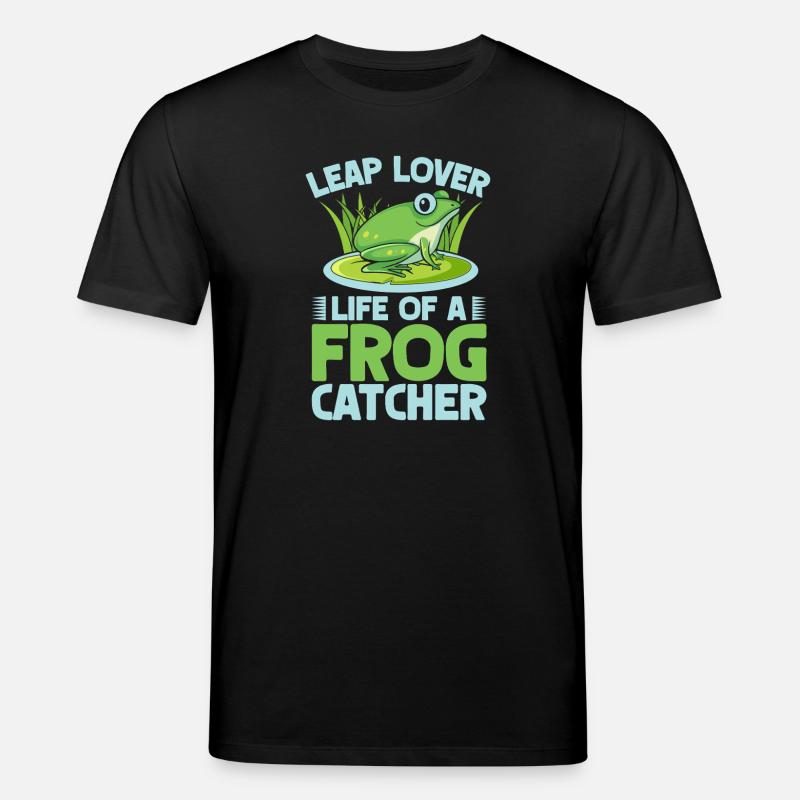 Frog Catcher Leap Lover Frog - Stanley/Stella Unisex Bio-T-Shirt CREATOR  - Schwarz