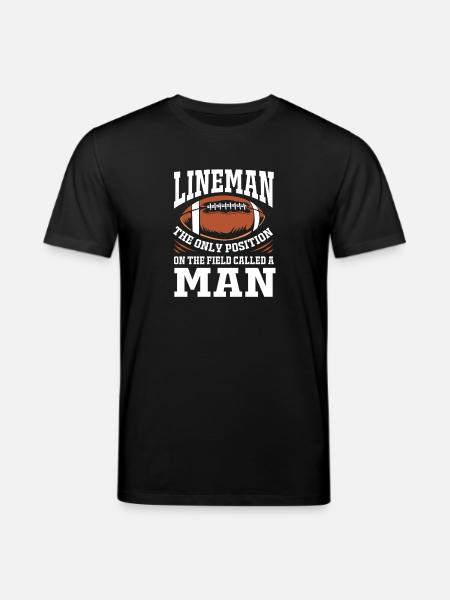 American Football Lineman - Stanley/Stella CREATOR Unisex Organic T-Shirt - black