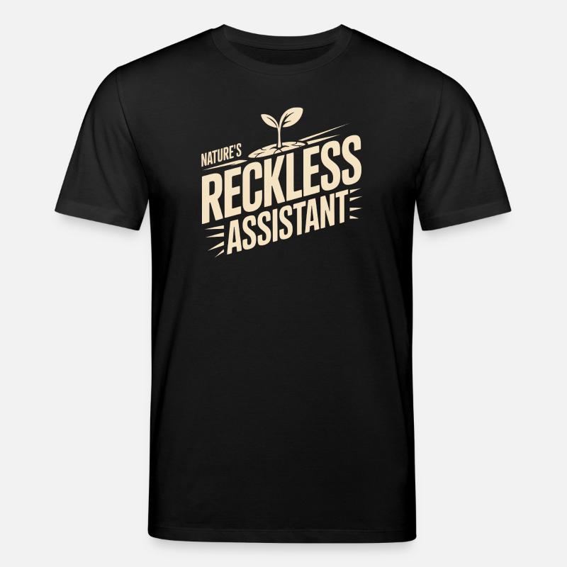 Der rücksichtslose Assistent der Natur - Stanley/Stella Unisex Bio-T-Shirt CREATOR  - Schwarz