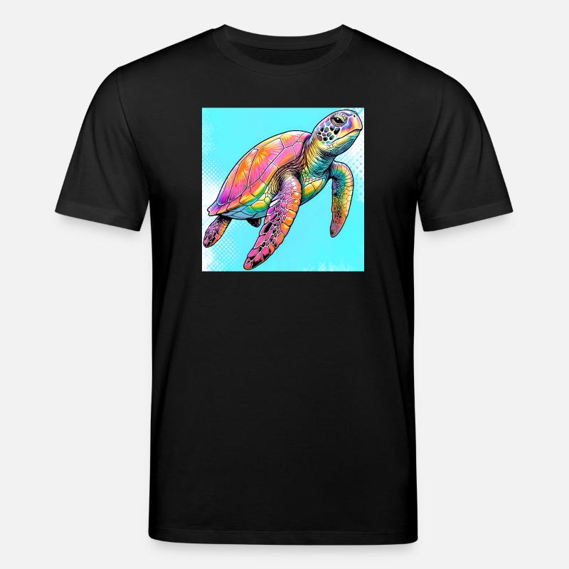 tortue - T-shirt bio CREATOR Stanley/Stella Unisexe - noir