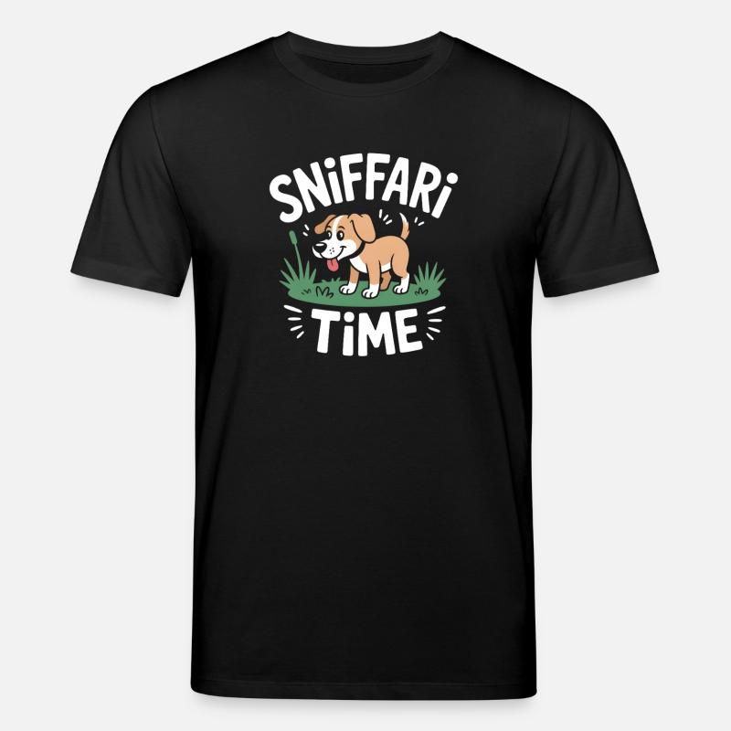 Sniffari Time Hund Nasenarbeit Spaß - Stanley/Stella Unisex Bio-T-Shirt CREATOR  - Schwarz