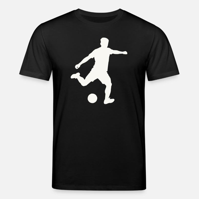 Kicker-Silhouette in Bewegung - Stanley/Stella Unisex Bio-T-Shirt CREATOR  - Schwarz