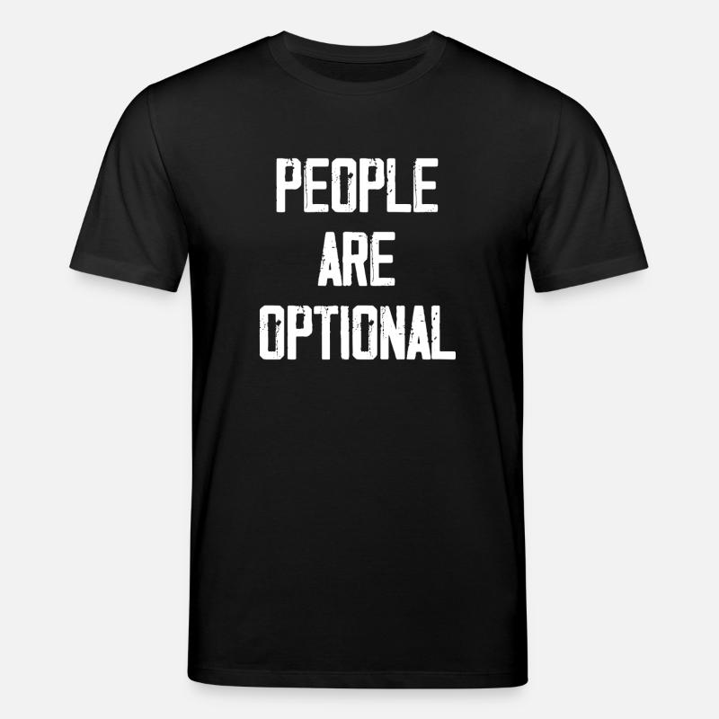 Menschen sind optional - Stanley/Stella Unisex Bio-T-Shirt CREATOR  - Schwarz