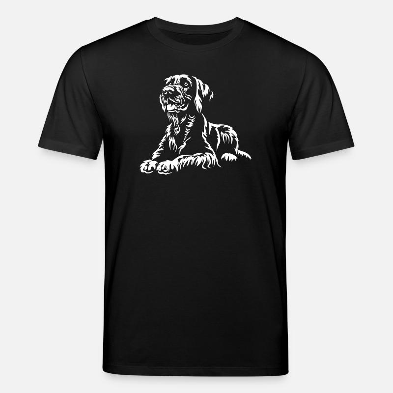 German Wirehaired Whisker "Black Edition" - Stanley/Stella CREATOR Unisex Organic T-Shirt - black