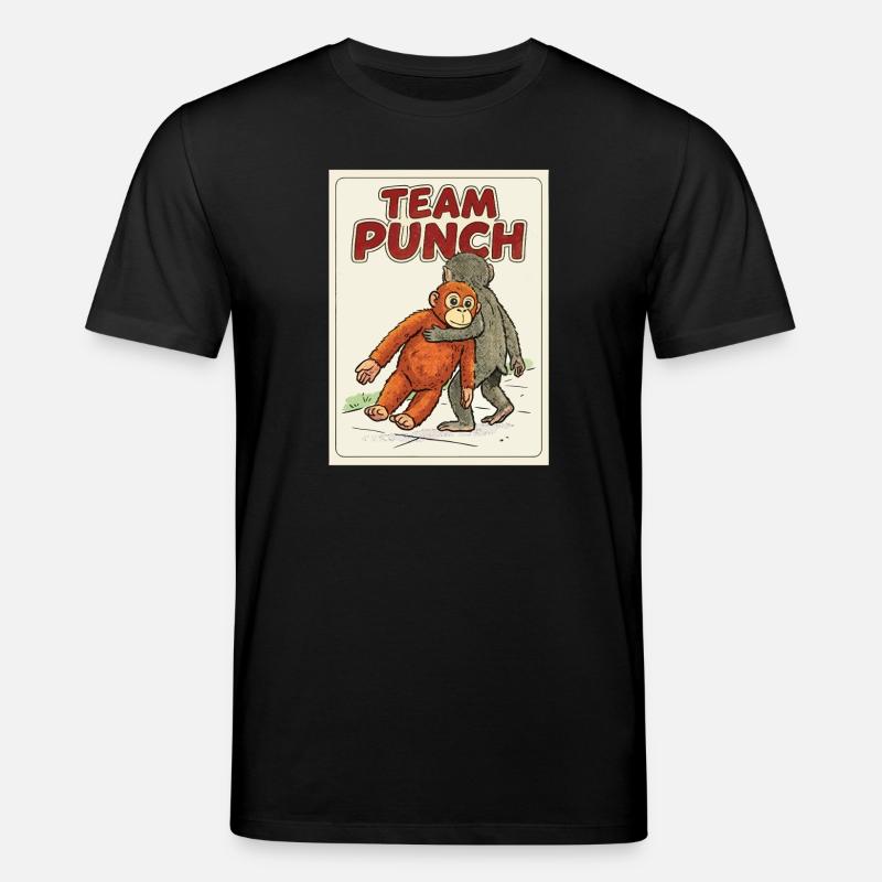 Team Punch Baby Monkey Punch - Stanley/Stella Unisex Bio-T-Shirt CREATOR  - Schwarz
