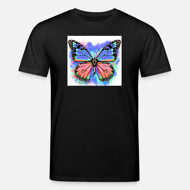 Schmetterling - Stanley/Stella Unisex Bio-T-Shirt CREATOR  - Schwarz