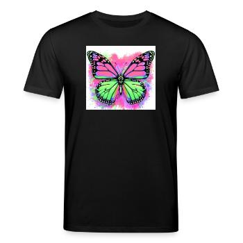 butterfly - Stanley/Stella CREATOR Unisex Organic T-Shirt - black - Front - Alina (178cm) & Michal (187cm)