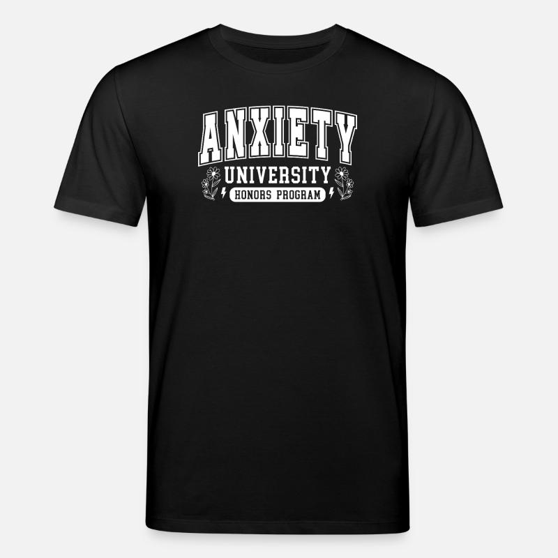 Angst Universität Honors Logo Geschenk - Stanley/Stella Unisex Bio-T-Shirt CREATOR  - Schwarz