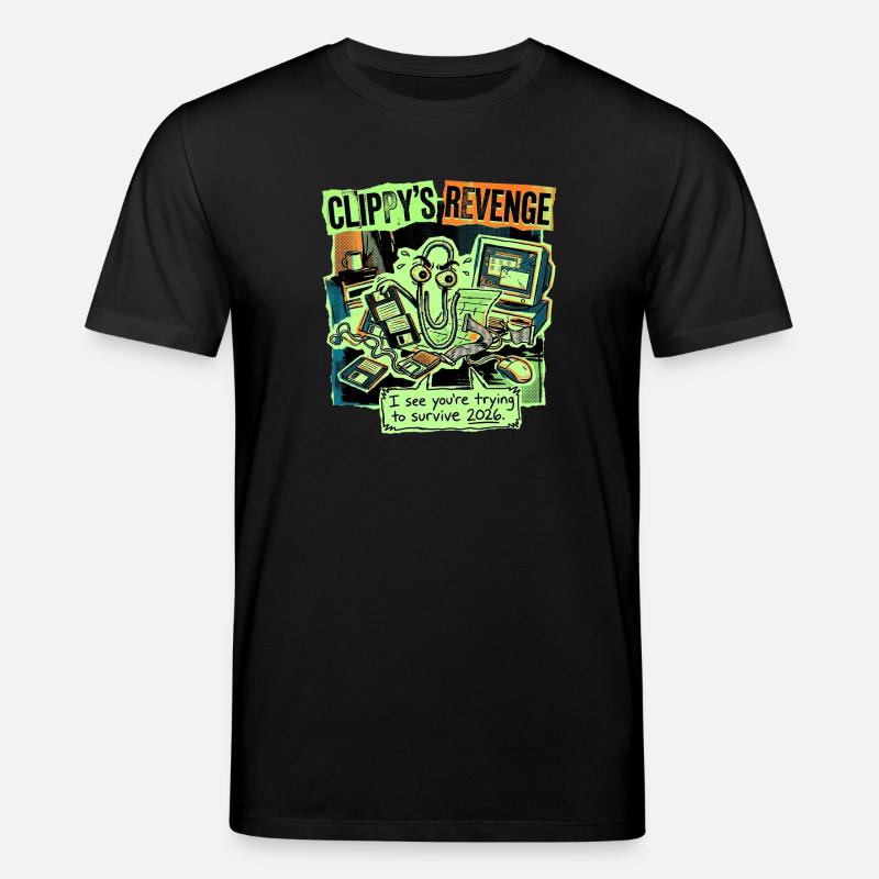 Clippy Revenge - Stanley/Stella Unisex Bio-T-Shirt CREATOR  - Schwarz