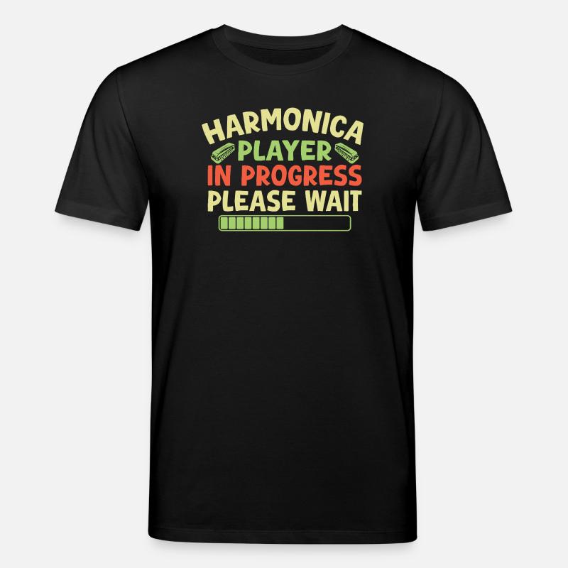 Harmonica Funny Harmonica en cours - T-shirt bio CREATOR Stanley/Stella Unisexe - noir