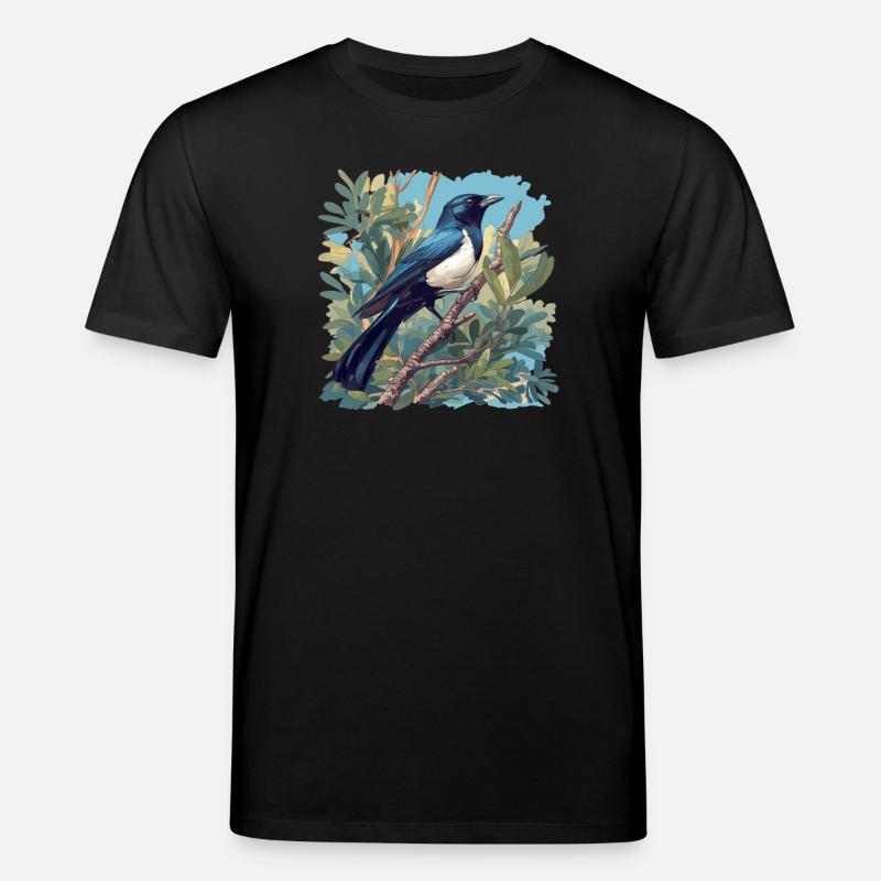 Elstern Elster - Stanley/Stella Unisex Bio-T-Shirt CREATOR  - Schwarz