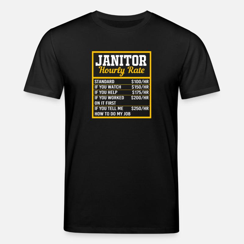 Salaire horaire de l’intérimaire - T-shirt bio CREATOR Stanley/Stella Unisexe - noir