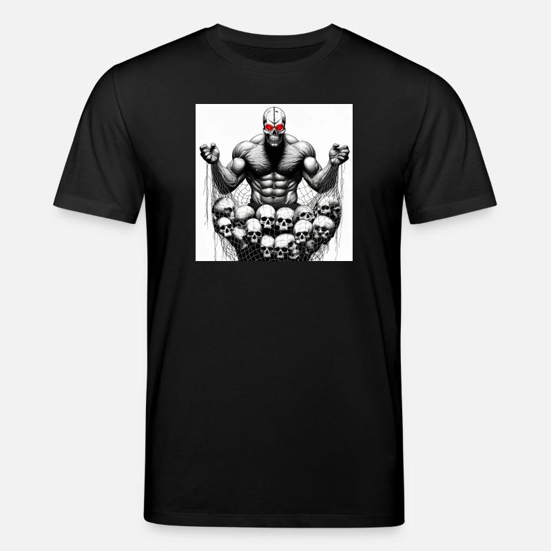 Musclé Crânes en Filet - T-shirt bio CREATOR Stanley/Stella Unisexe - noir