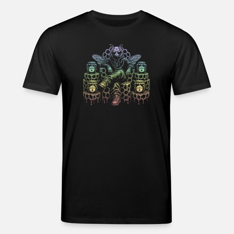 Honigbiene - Stanley/Stella Unisex Bio-T-Shirt CREATOR  - Schwarz