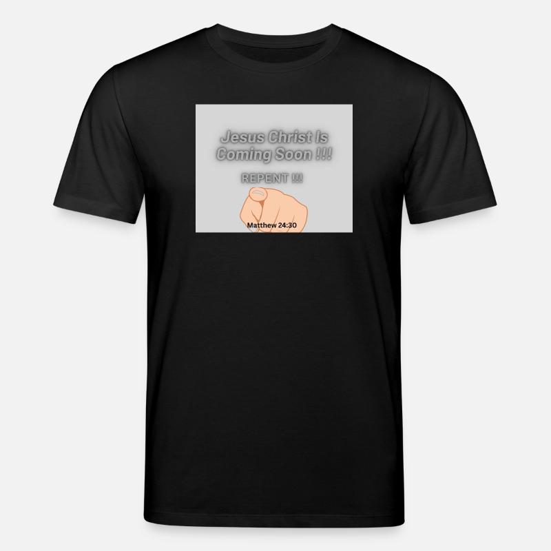 Jesus Christus kommt bald !! - Stanley/Stella Unisex Bio-T-Shirt CREATOR  - Schwarz