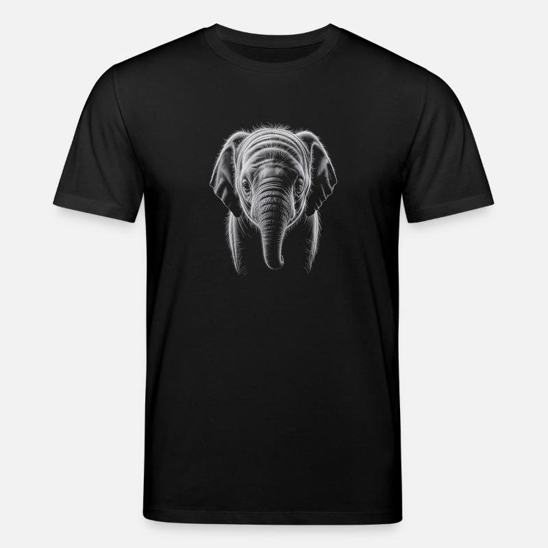 Tête d’éléphant - T-shirt bio CREATOR Stanley/Stella Unisexe - noir