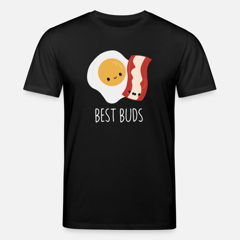 Beste Buds Ei und Speck - Stanley/Stella Unisex Bio-T-Shirt CREATOR  - Schwarz