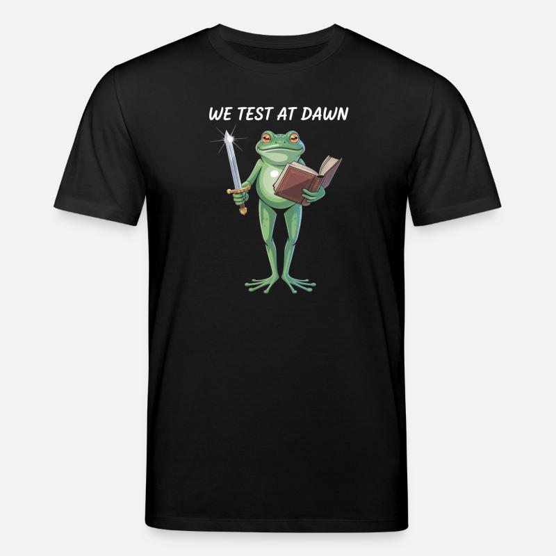 Dawnbound Frog Warrior - Stanley/Stella CREATOR Unisex Organic T-Shirt - black