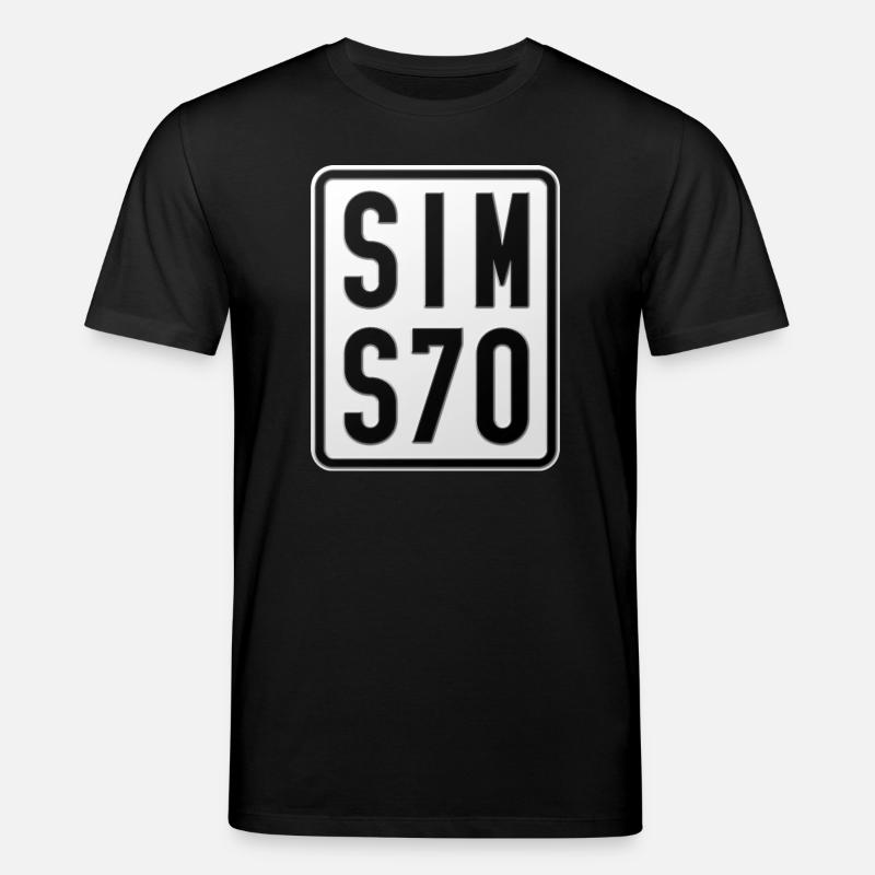 Plaque d’immatriculation du cyclomoteur Simson S70 - T-shirt bio CREATOR Stanley/Stella Unisexe - noir