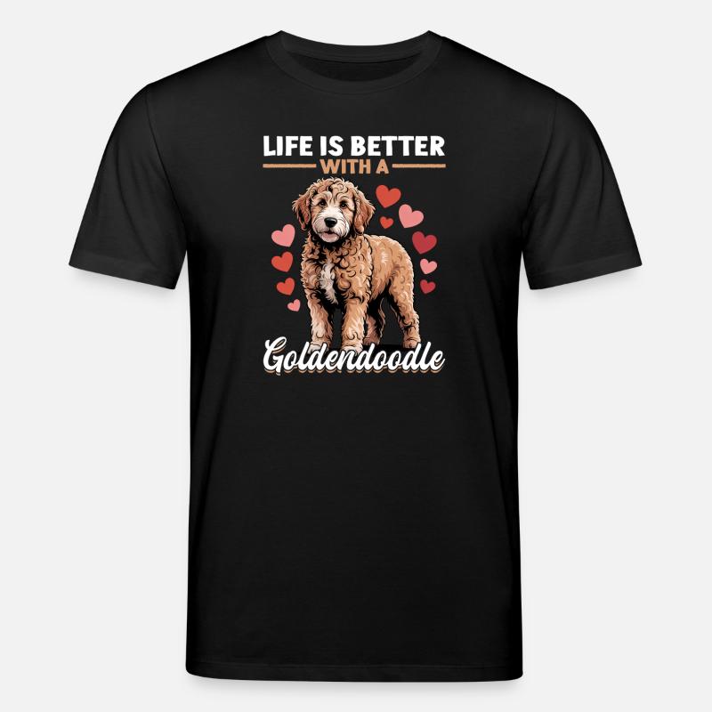 Goldendoodle Dog Breed - Stanley/Stella Unisex Bio-T-Shirt CREATOR  - Schwarz