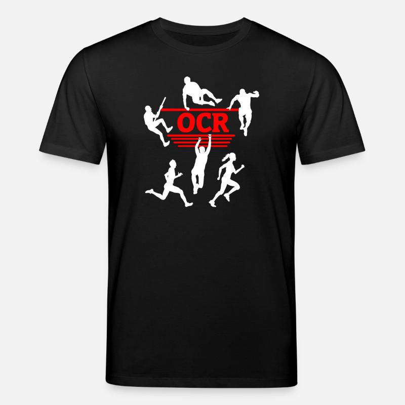 OCR Rouge – Conception de silhouettes d’obstacles - T-shirt bio CREATOR Stanley/Stella Unisexe - noir