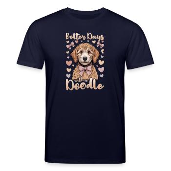 Goldendoodle Dog Breed - Stanley/Stella CREATOR Unisex Organic T-Shirt - navy - Front