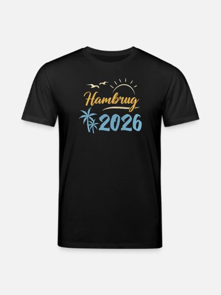 Hamburg 2026 - Stanley/Stella Unisex Bio-T-Shirt CREATOR  - Schwarz