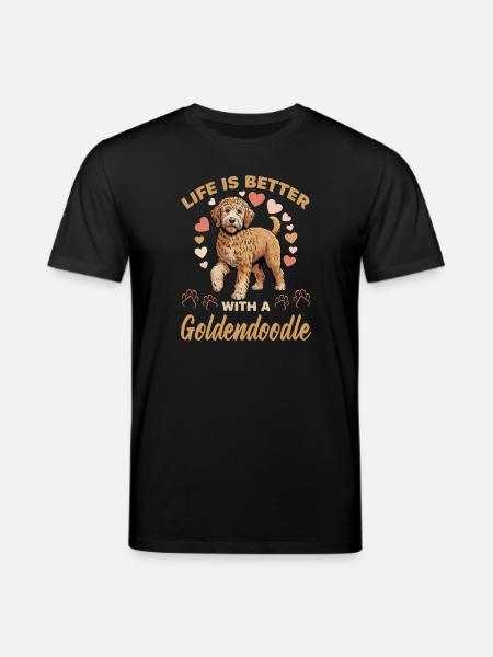 Goldendoodle Dog Breed - Stanley/Stella Unisex Bio-T-Shirt CREATOR  - Schwarz