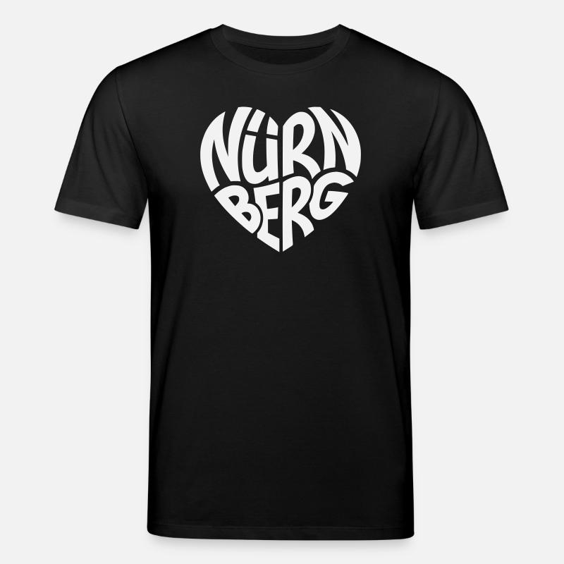 Nurnberg Herz Schriftzug - Stanley/Stella Unisex Bio-T-Shirt CREATOR  - Schwarz