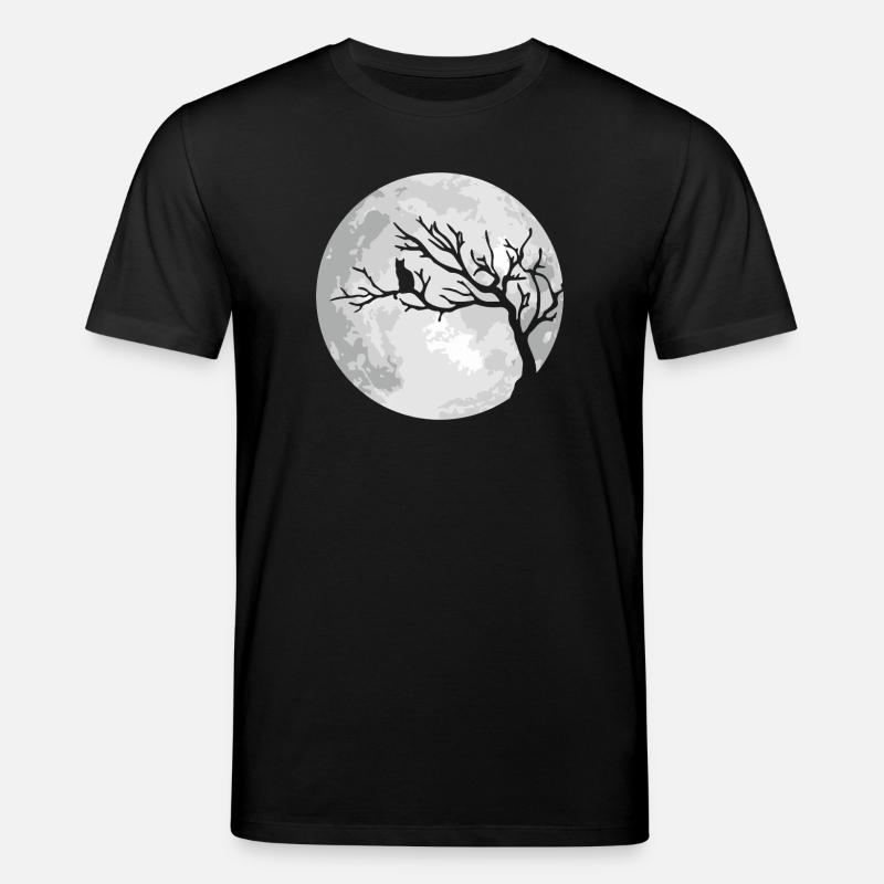 Lune de Chat Lune d’Halloween - T-shirt bio CREATOR Stanley/Stella Unisexe - noir