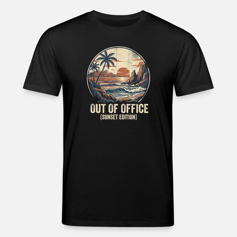 Absent du bureau - T-shirt bio CREATOR Stanley/Stella Unisexe - noir